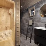 Saga 6p With Sauna Hot Tub Water View Vradal