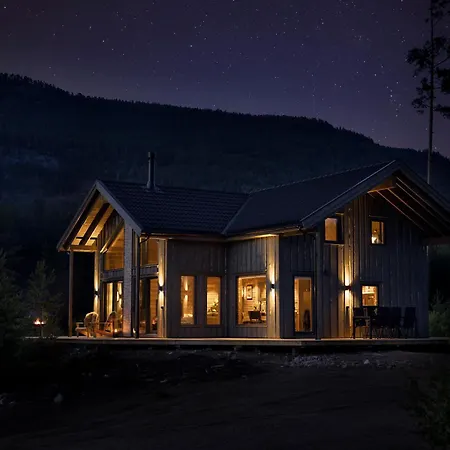 Saga 6p With Sauna Hot Tub Water View Vradal