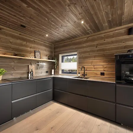 Saga 6p With Sauna Hot Tub Water View Station touristique Vradal