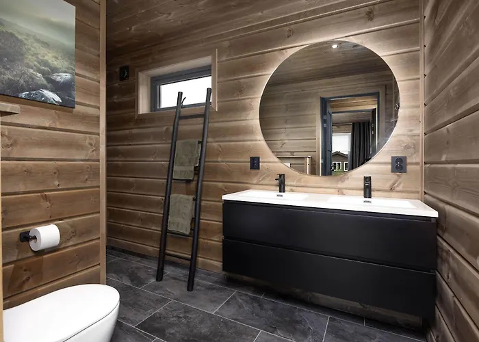 Saga 6p With Sauna Hot Tub Water View Vradal