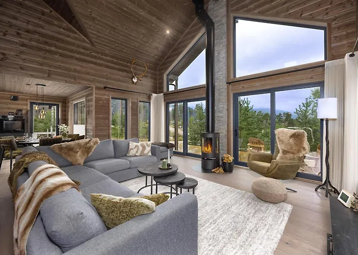 Saga 6p With Sauna Hot Tub Water View Vrådal