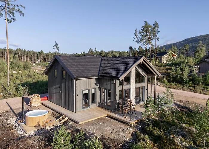Semesteranläggning (resort) Saga 6p With Sauna Hot Tub Water View Vrådal