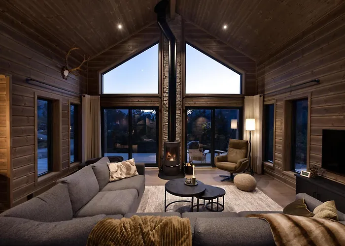 Saga 6p With Sauna Hot Tub Water View Vrådal