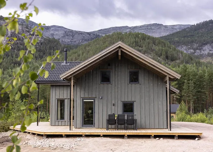 Saga 6p With Sauna Hot Tub Water View Ferieanlegg Vrådal